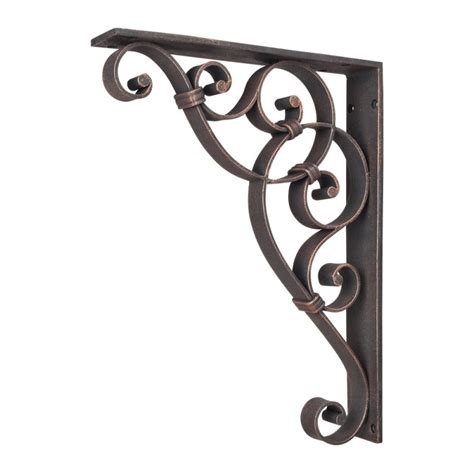 8 inch brown scroll metal bracket|Amazon.com: Metal Scroll Brackets.